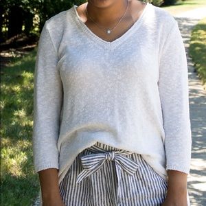 Lightweight cream sweater